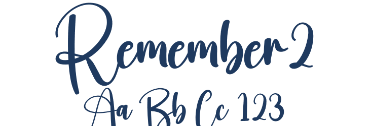 Remember2 Font Preview
