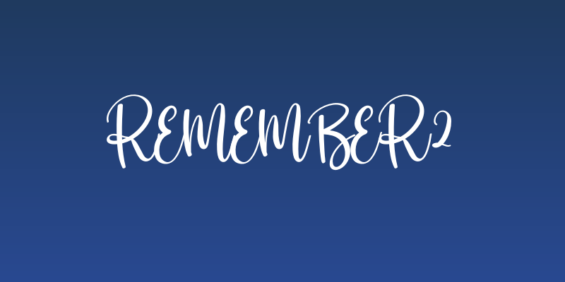 Remember2 Social Header