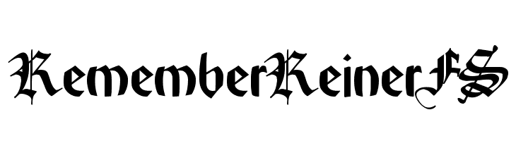 RememberReinerFS Font