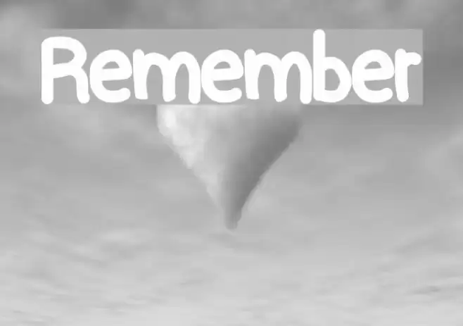 Remember Schriftart examples