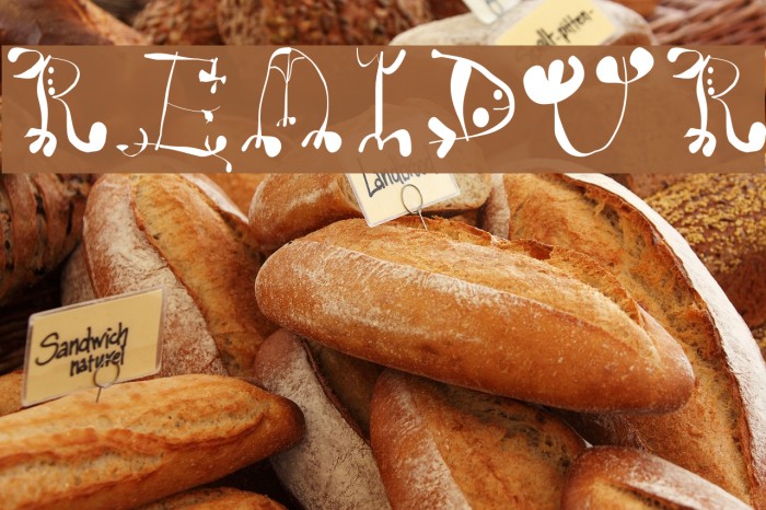 RemiDur Шрифта examples