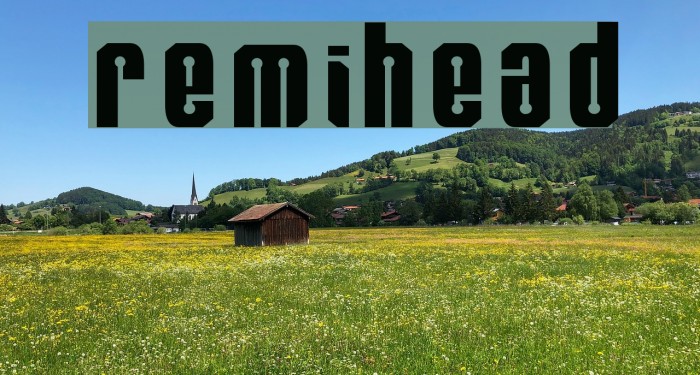 RemiHead Font examples