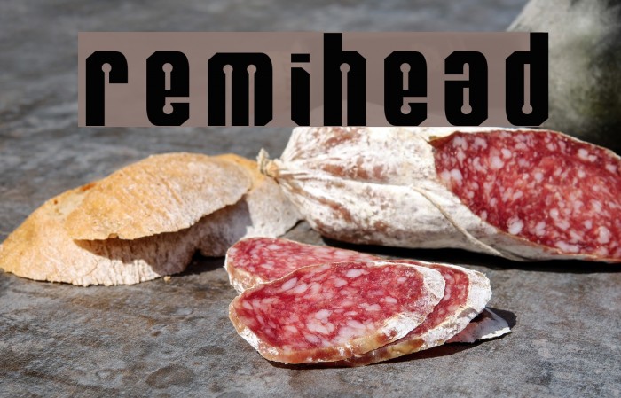 RemiHead Font examples