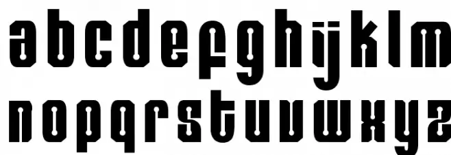 RemiHead Schriftart Kleinbuchstaben