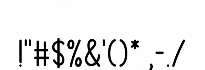 Remind Him Font OTHER CHARS