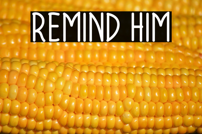 Remind Him Example 1