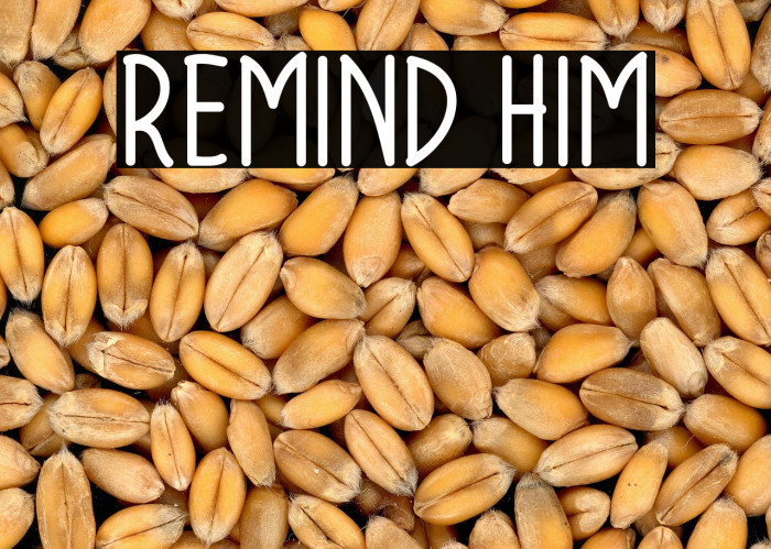 Remind Him Example 2