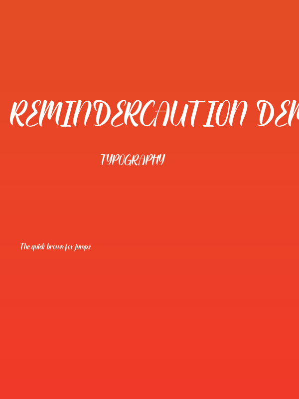 ReminderCaution Demo Poster