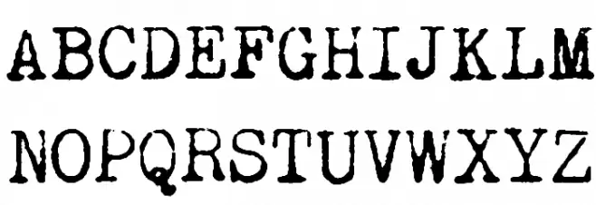 Remington Noiseless Schriftart Groß