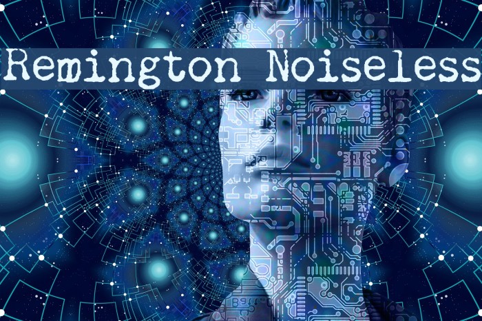 Remington Noiseless Font examples