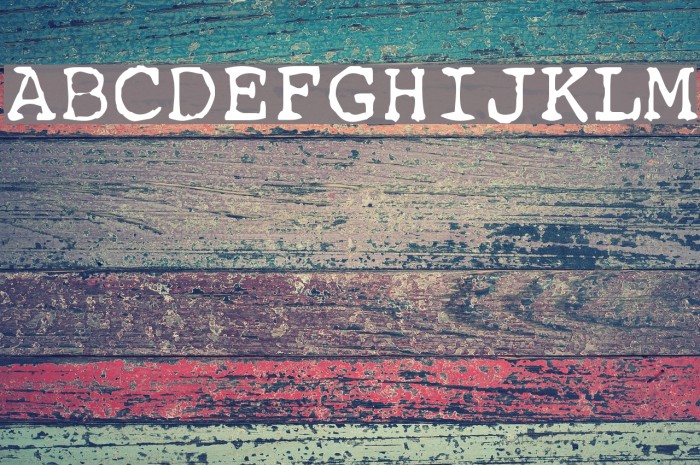 Remington Font examples