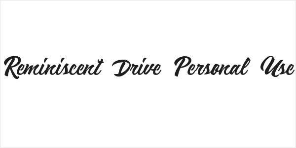 Reminiscent Drive Personal Use Logo