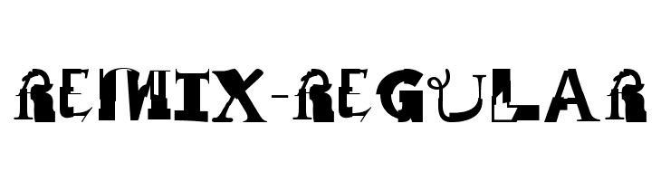 Remix-Regular  フリーフォントのダウンロード