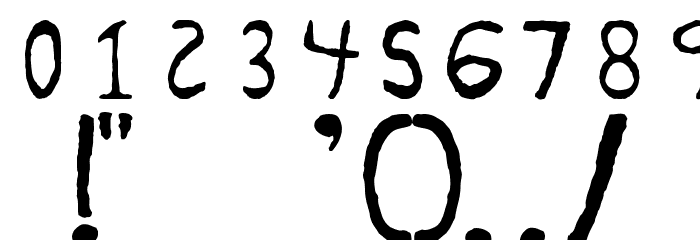 Remnant Regular Font OTHER CHARS
