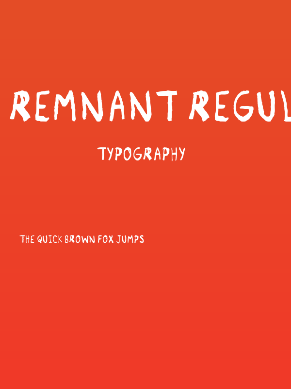 Remnant Regular Poster