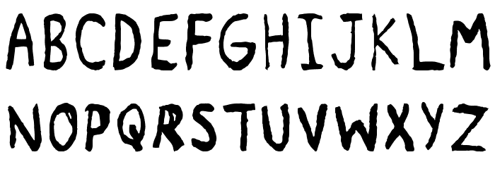 Remnant Regular Font LOWERCASE