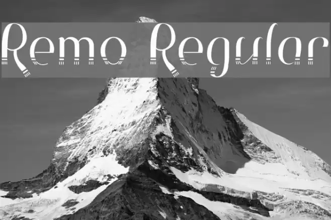Remo Regular Font examples