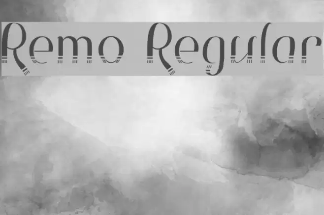 Remo Regular Font examples
