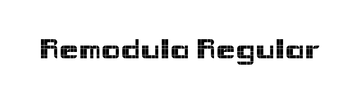 Remodula Regular  免费字体下载