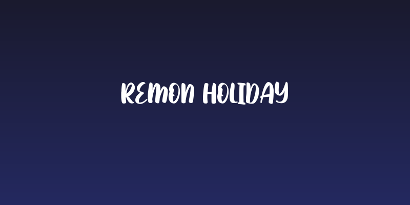 Remon Holiday Social Header