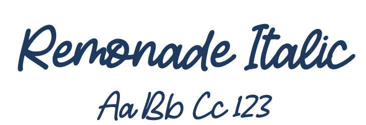 Remonade Italic Font Preview