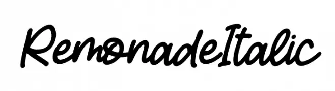 Remonade Italic  Frei Schriftart Herunterladen