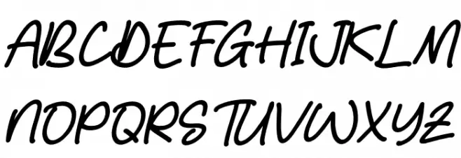 Remonade Italic फ़ॉन्ट अपरकेस