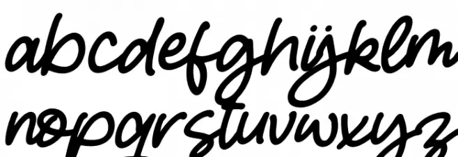 Remonade Italic फ़ॉन्ट लोअरकेस