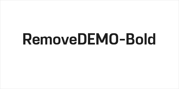 RemoveDEMO-Bold Logo