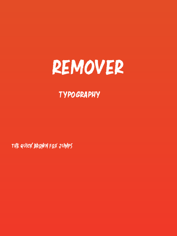 Remover Poster