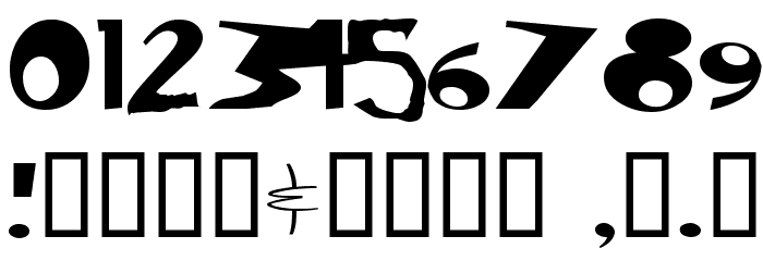 Ren & Stimpy Font OTHER CHARS