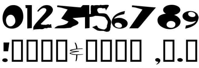 Ren & Stimpy Font OTHER CHARS