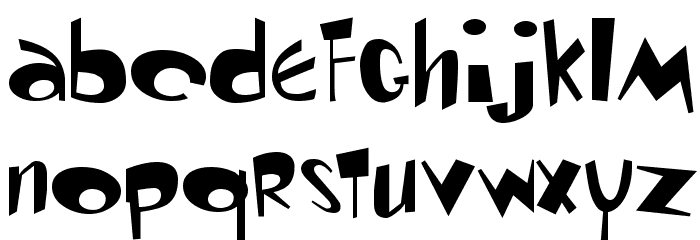 Ren & Stimpy Font LOWERCASE