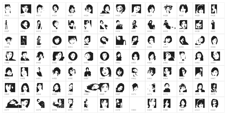 Rena Version2000 Character Map