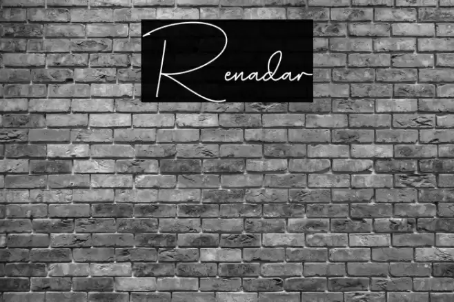 Renadar Font examples