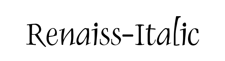 Renaiss-Italic Font