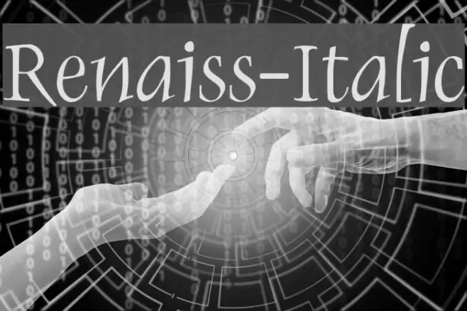 Renaiss-Italic Font examples