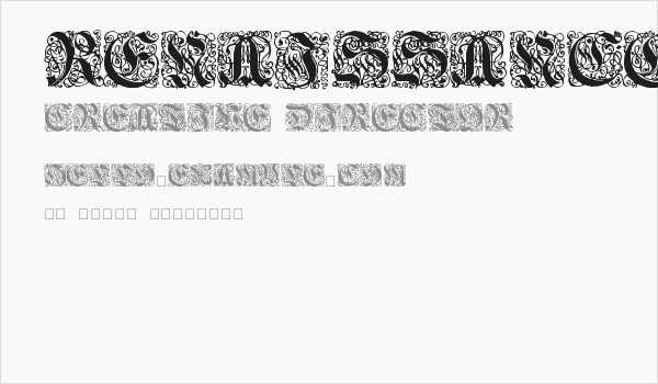 Renaissance-Initialen Business Card