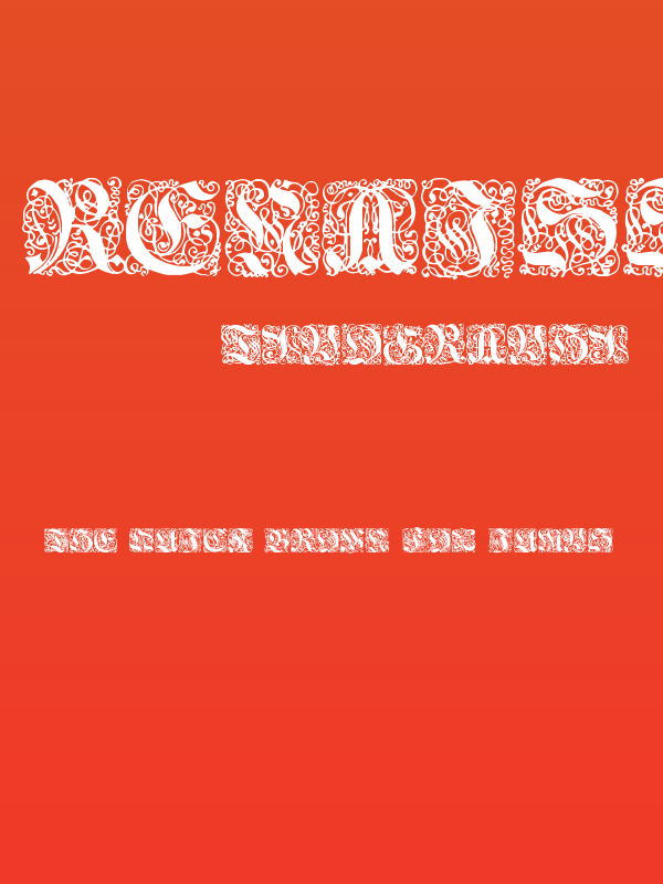 Renaissance-Initialen Poster