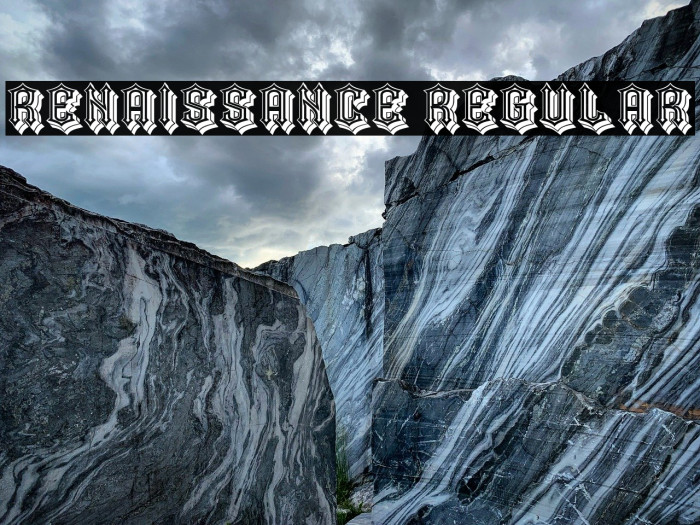Renaissance Regular Example 1