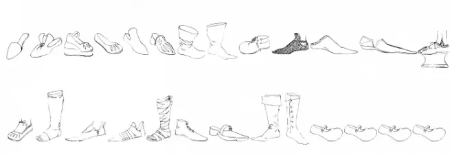 Renaissance Shoes Schriftart Groß