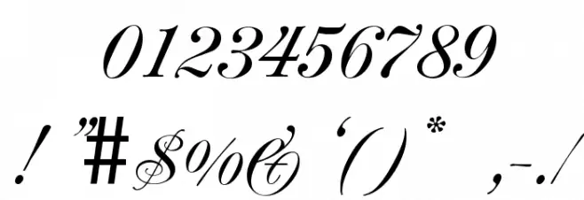 RenaissanceRegular フォント その他の文字