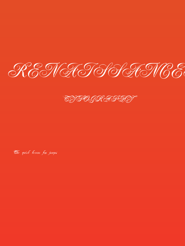 RenaissanceRegular Poster