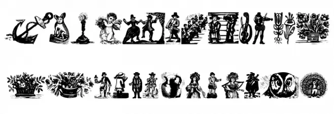 RenaissanceWoodcuts Fuentes MAYÚSCULAS