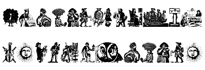 RenaissanceWoodcuts Font LOWERCASE