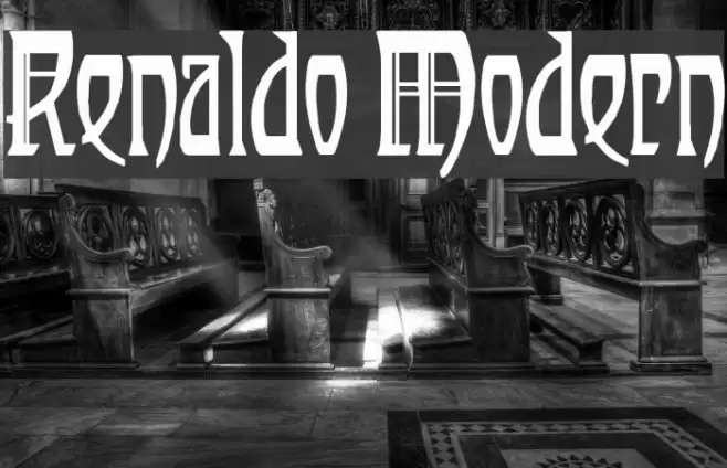 Renaldo Modern Font examples