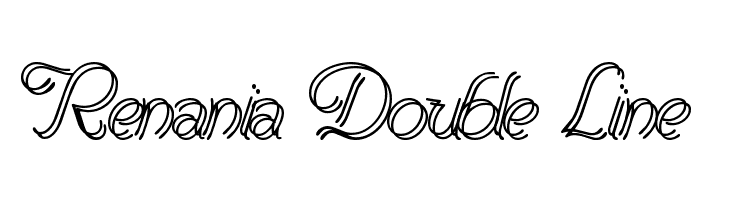 Renania Double Line Font