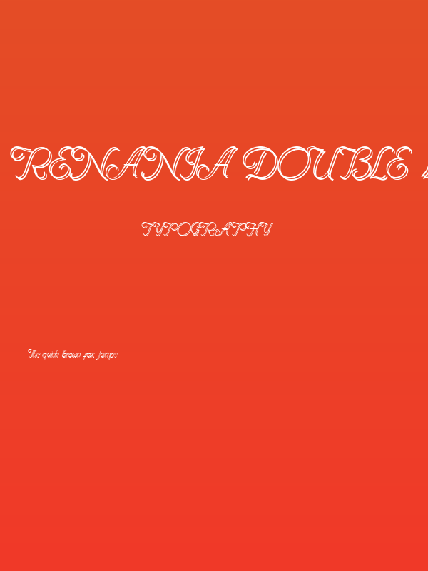 Renania Double Line Poster