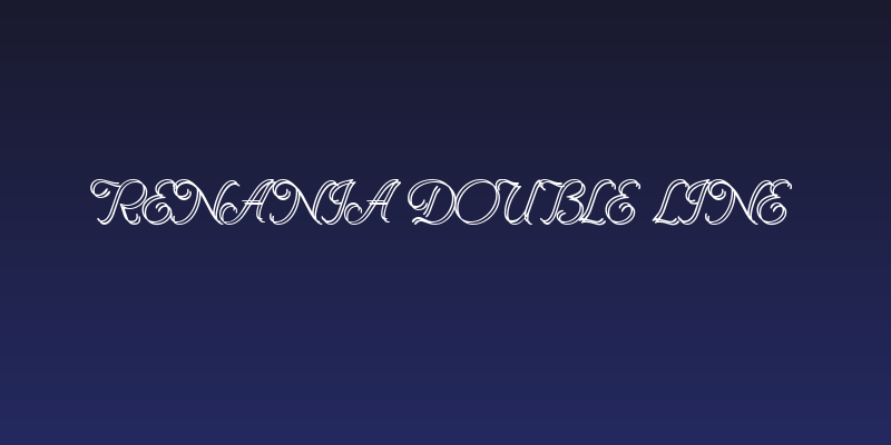Renania Double Line Social Header