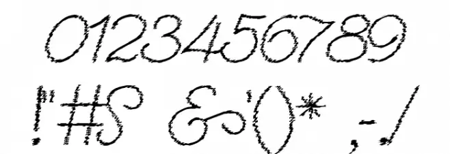 Renania Trash Font OTHER CHARS